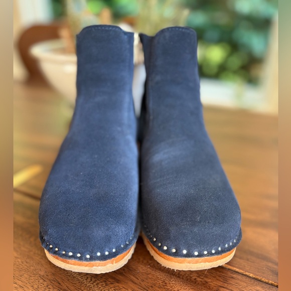 Troentorp Clog Boots with Zip | Blue Suede | Size 38 - Picture 3 of 5